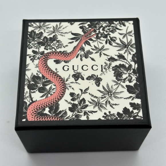 Gucci 925 Sterling Silver G Heart Charm Chain Link Bracelet NIB Made in Italy - Picture 9 of 9